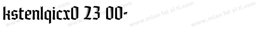 kstenlqicx0 23 00字体转换